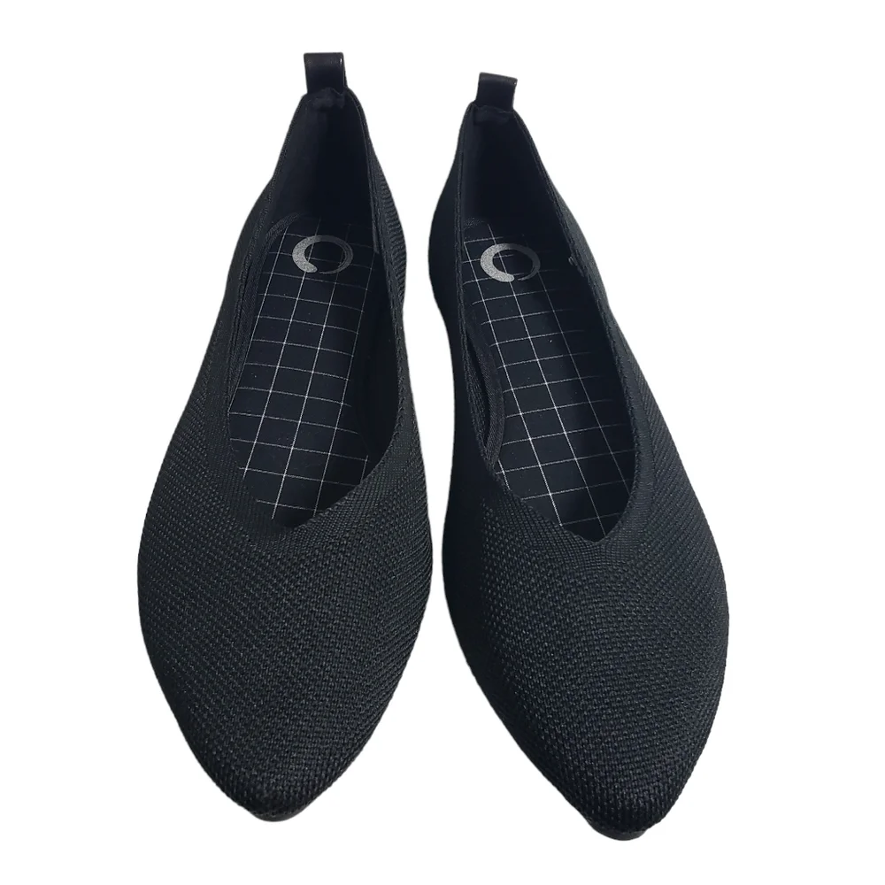 Journee Collection Veata Black Ballet Flat Sz 10